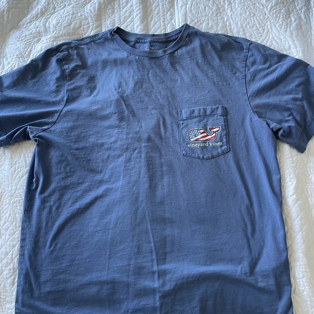 Vineyard Vines Men's Blue Short Sleeve Tee